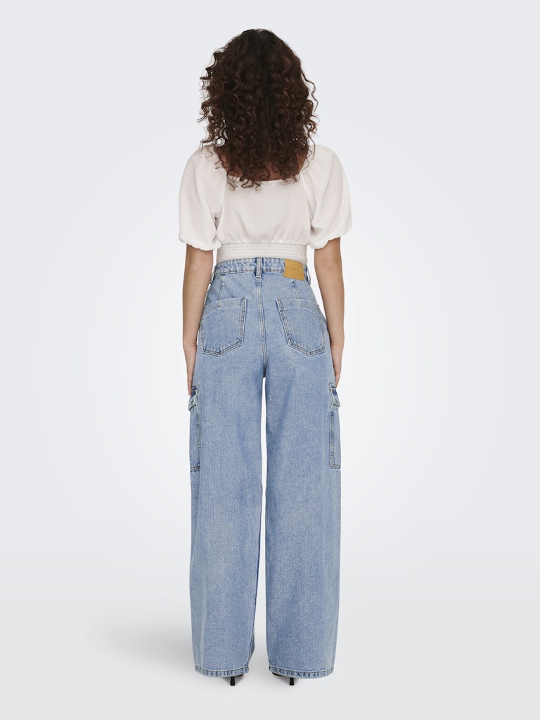 Hope High Waist Denim Jeans - Dark Blue Denim