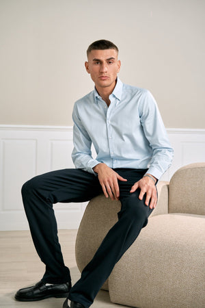 The Original Performance Shirt - Light Blue Pinstripe