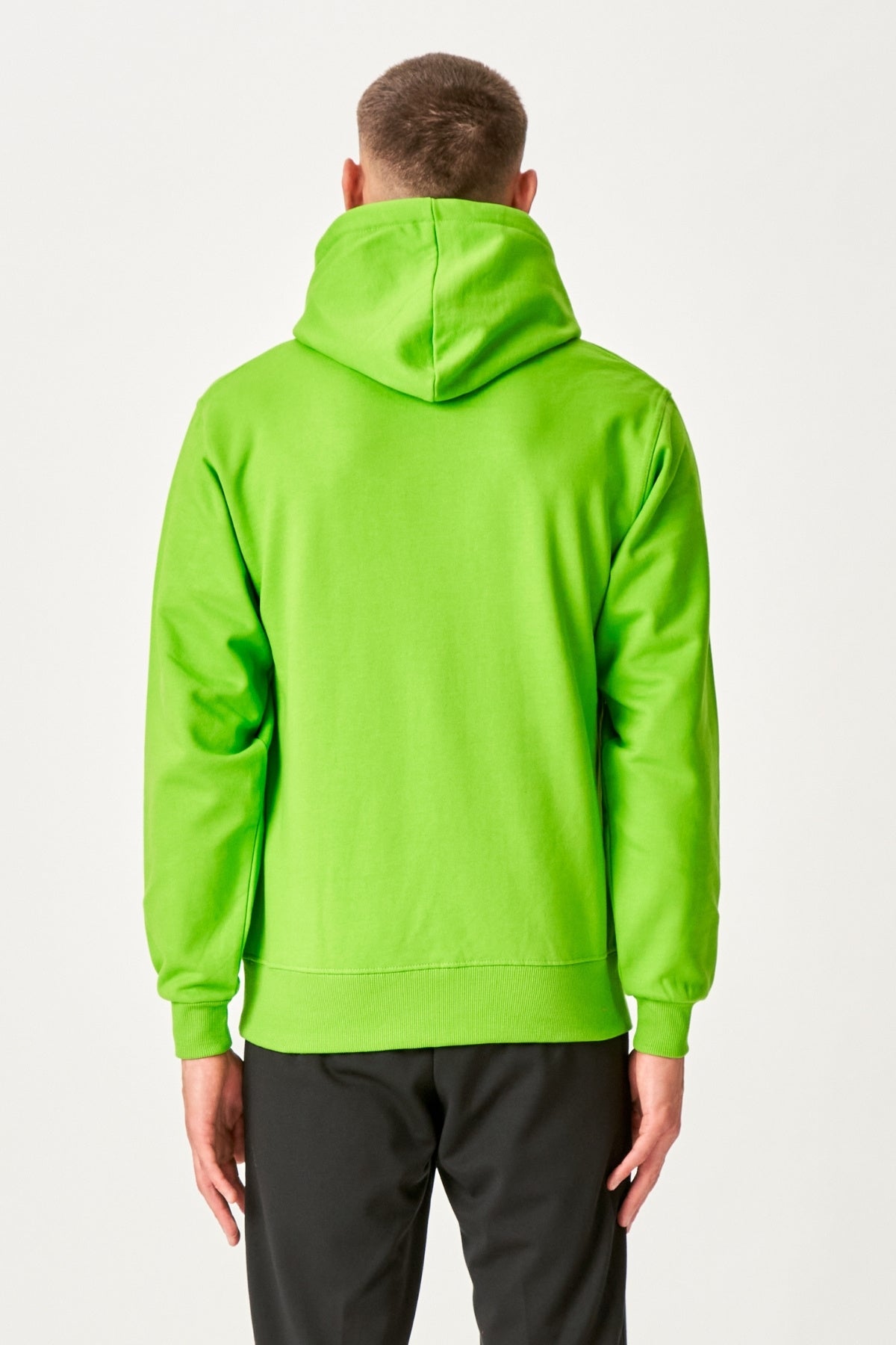 Vibrant Comfort Awaits: TeeShoppen Lime Green Hoodie for Stylish Men