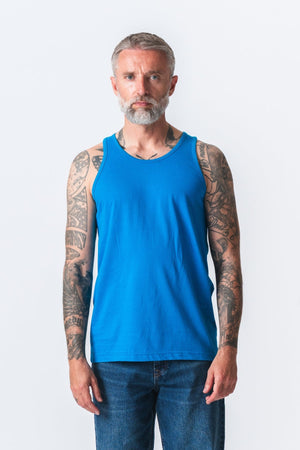 Basic Tanktop - benzínová modrá