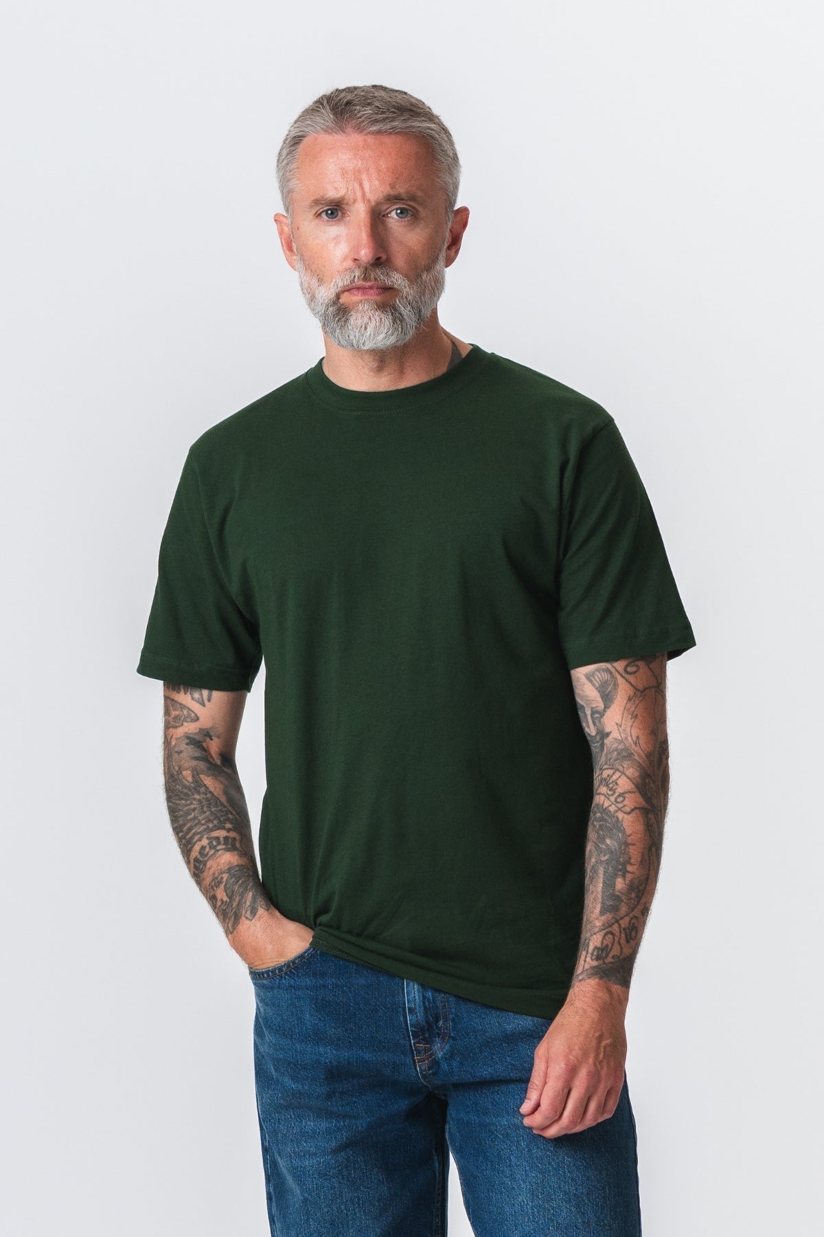 希少 Oxford Oversized B.D Shirt Dark Green Energy Oversized T-Shirt - Forest Green – Jed North