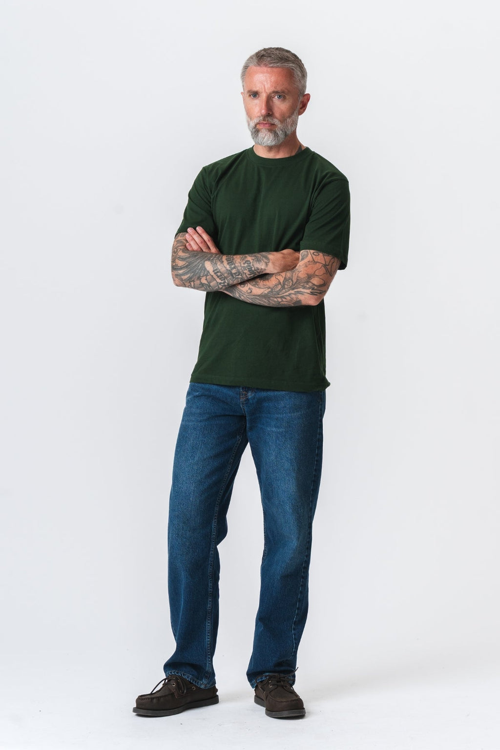 Nadmerné tričko - tmavo zelená