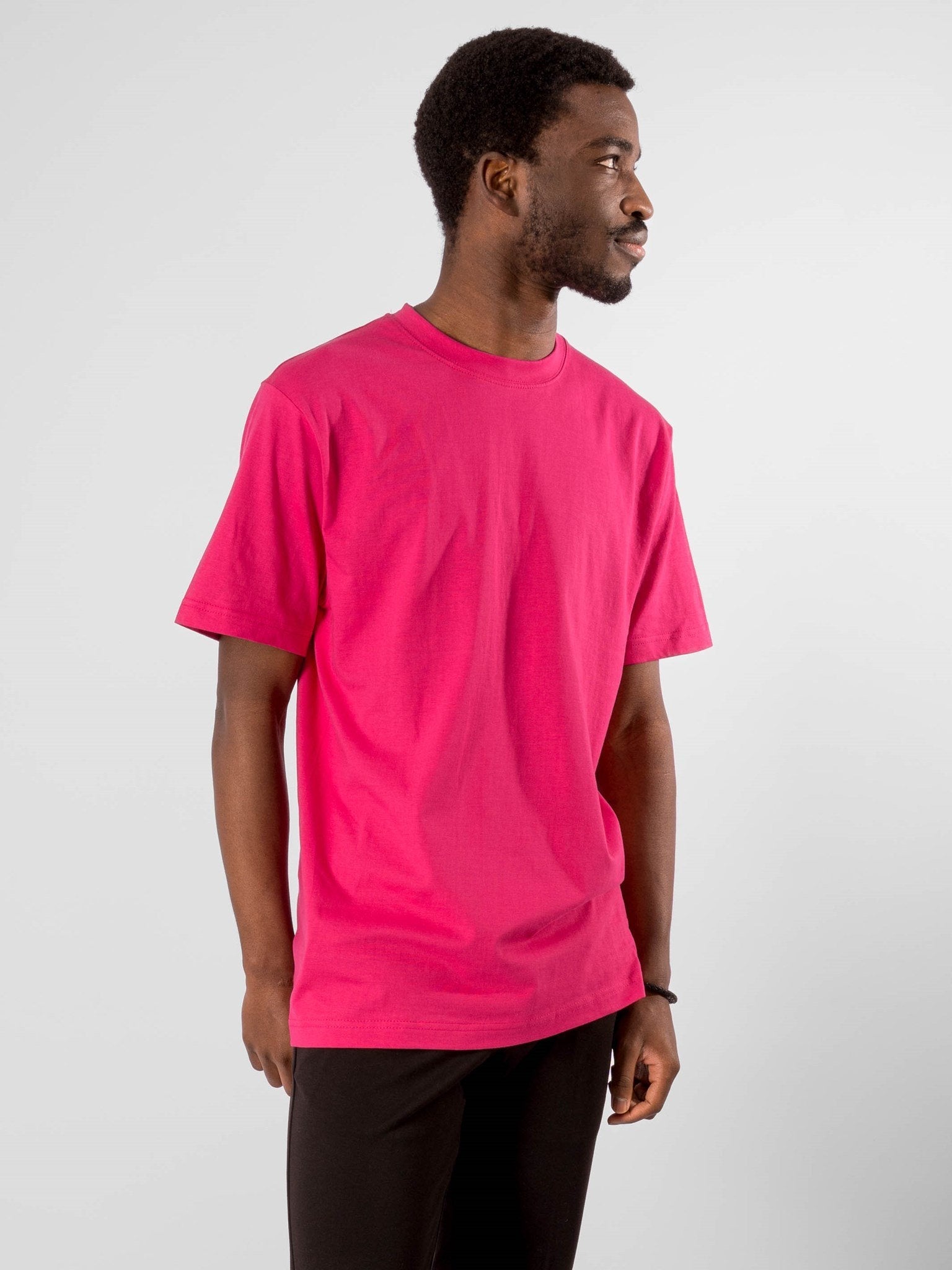 Pink t shirt men's style cheap