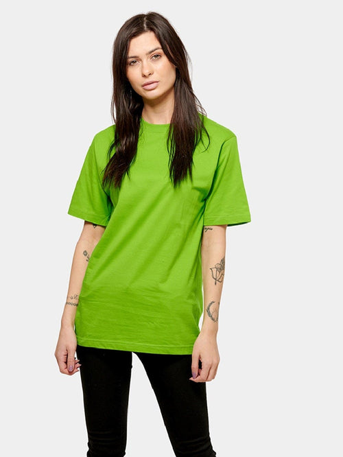 Oversized t-shirt - Lime - TeeShoppen - Grøn