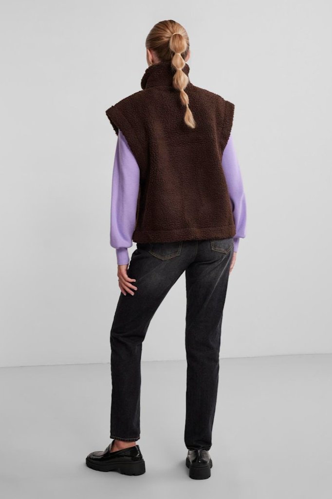 Daisy Vest - Chicory Coffee