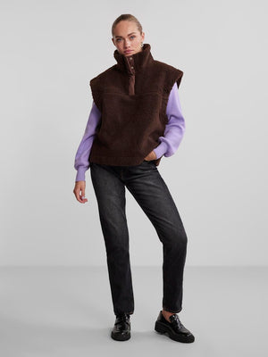 Daisy Vest - Chicory Coffee