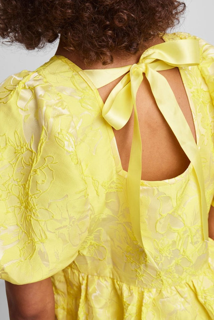 Aviona Dress - Pale Banana