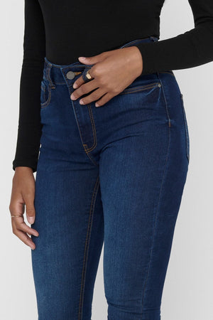 Performance Jeans - Blue denim (high-waist)