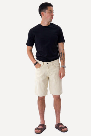 Philip Denim Shorts - gaineamh