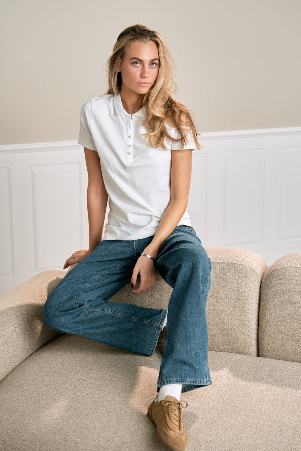 Polo tričko - biela