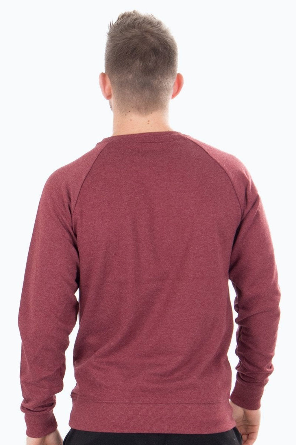 Raglan Crewneck - Heather Red