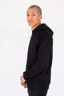 Raglan basic hoodie - Black