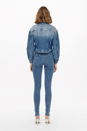 Jeans Fit Skinny Báisteach - Denim Blue