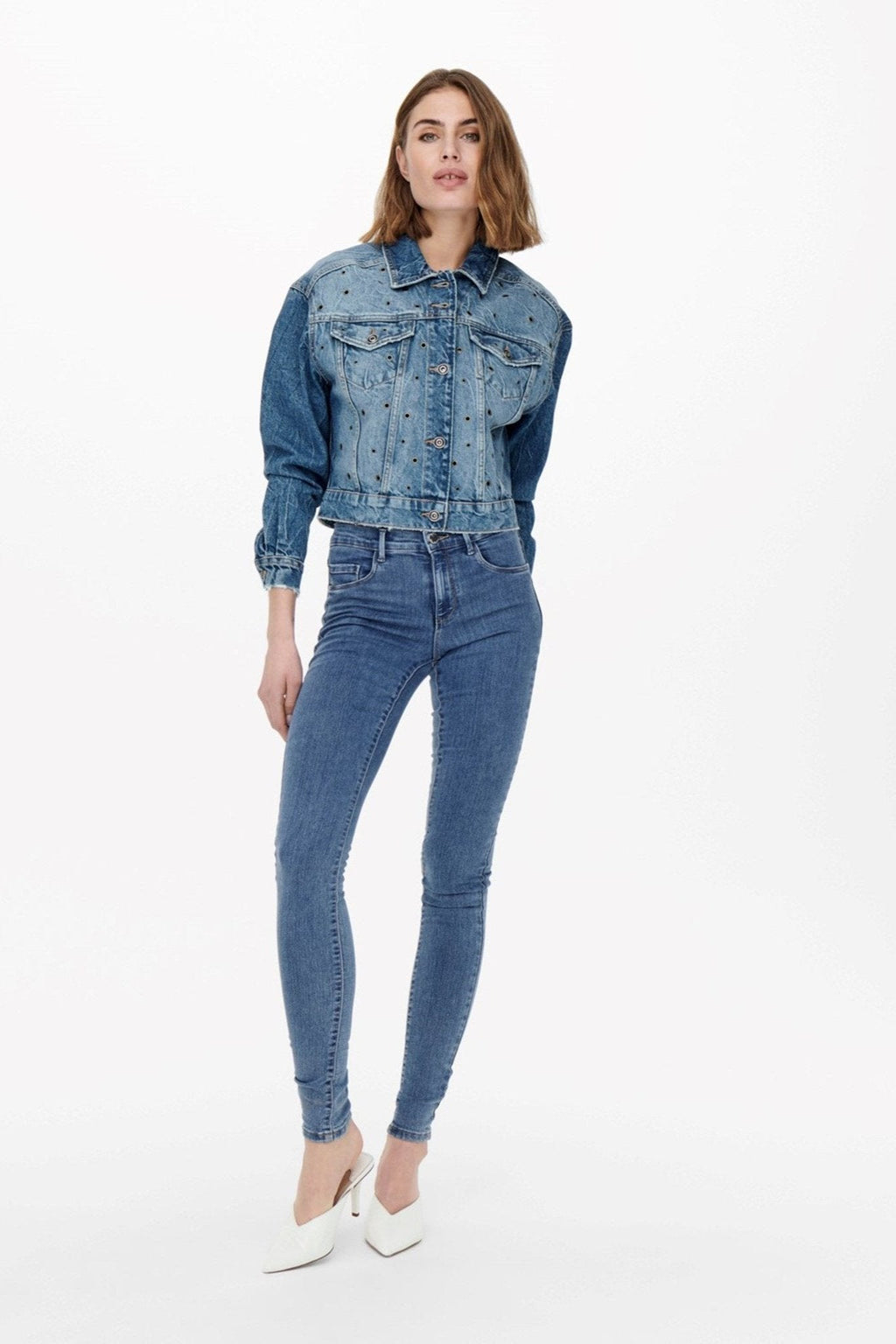 Jeans Fit Skinny Báisteach - Denim Blue