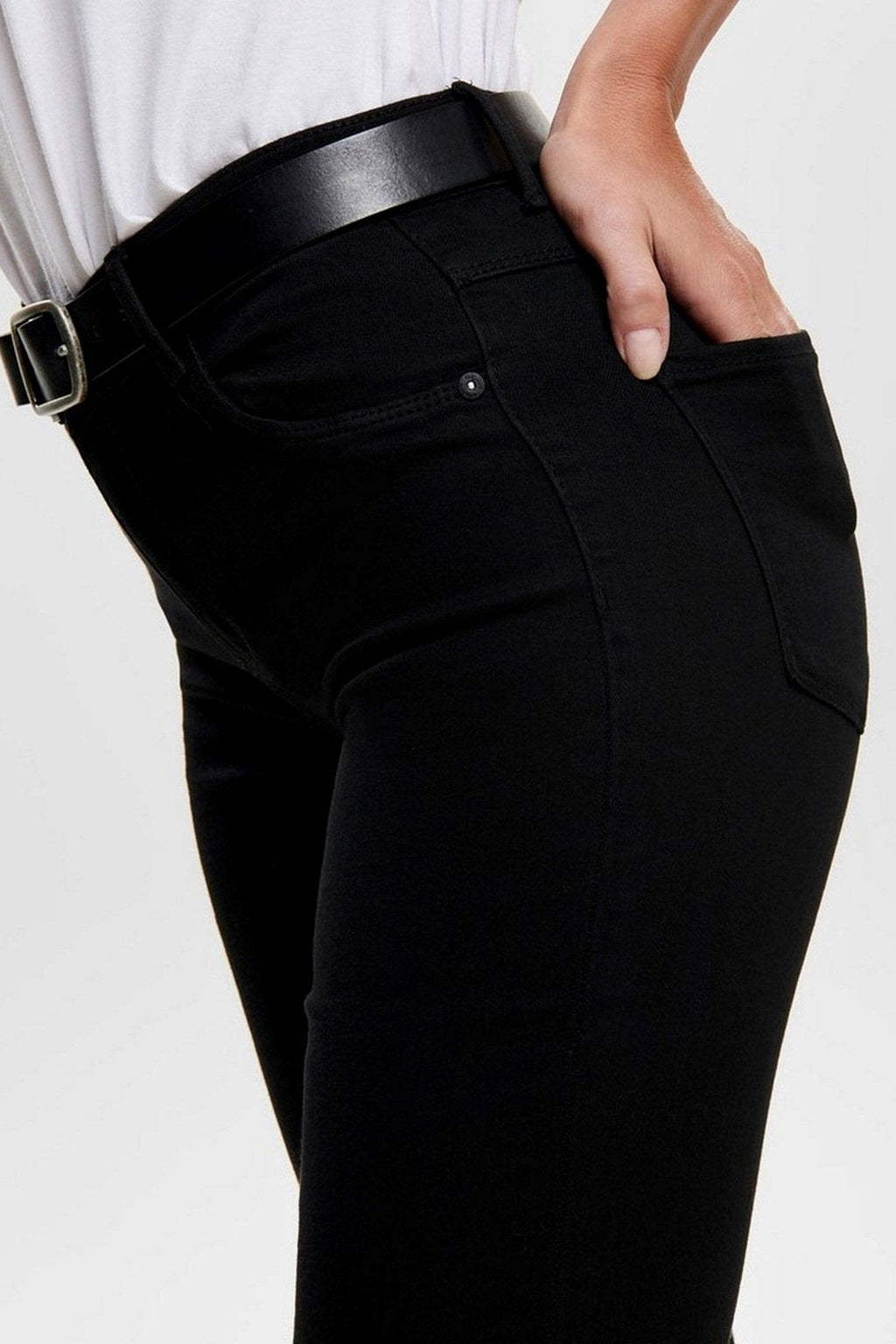 Kiša mršave traperice - crna