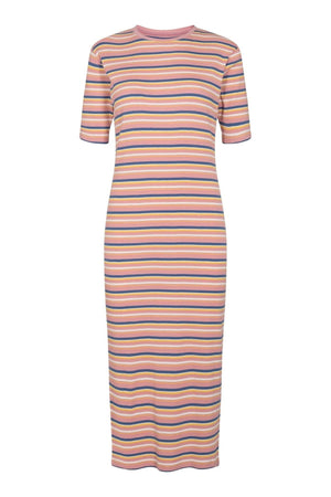 Roberta Dress - Rose Stripe