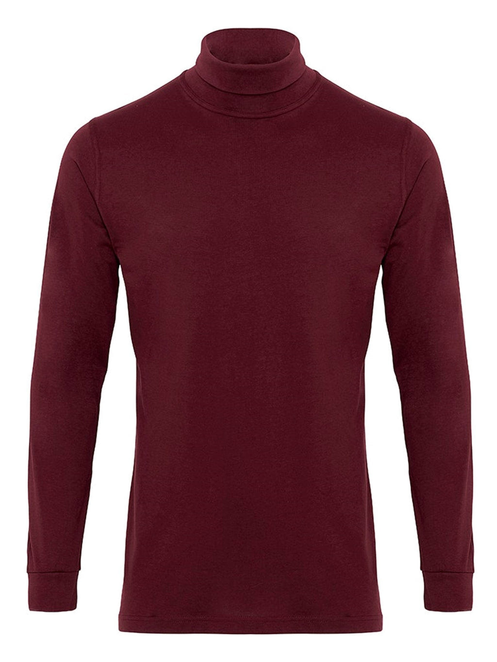 Roll collar sweater - Burgundy Red