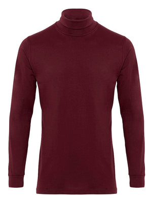 Roll collar sweater - Burgundy Red
