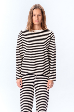 Stripped Shirt - Black