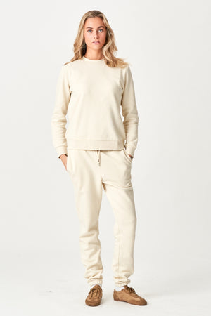 Basic Sweatsuit with crewneck (Light Beige) - Package Deal (Women)