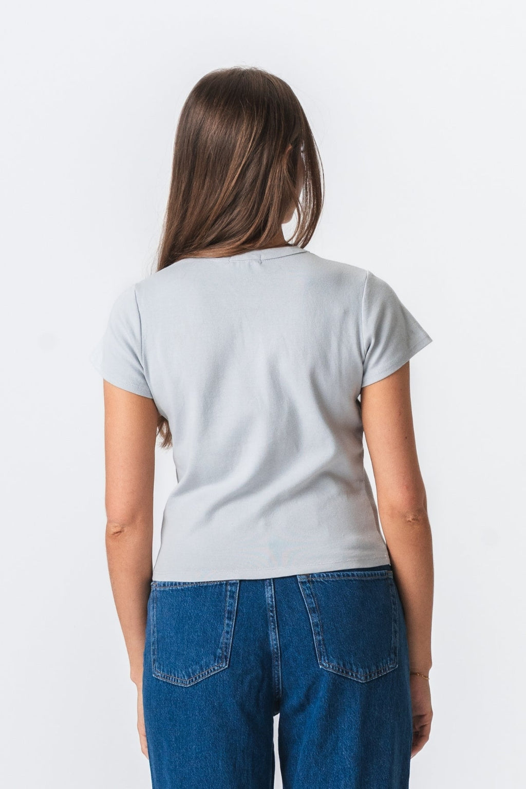 Emily Short T-Shirt - Light Grey