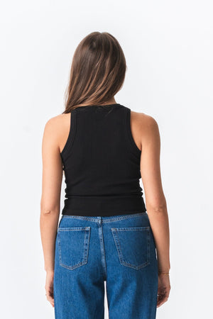 Ribbed Top - Black