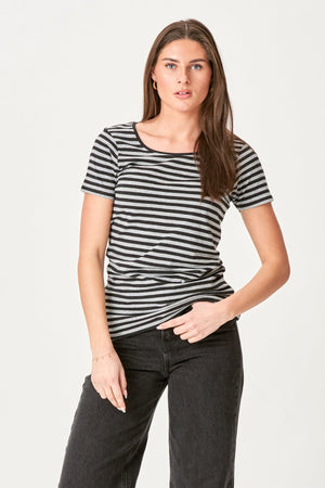 Nørregade T-shirt - Black-Gray