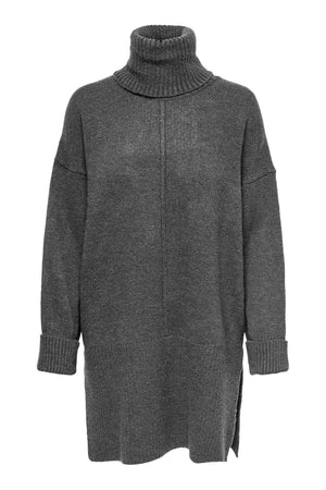Tatiana Roll Neck Pullover - Dark Gray