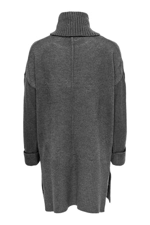 Tatiana Roll Neck Pullover - Dark Gray