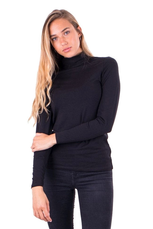 Turtleneck - Sort - TeeShoppen - Sort