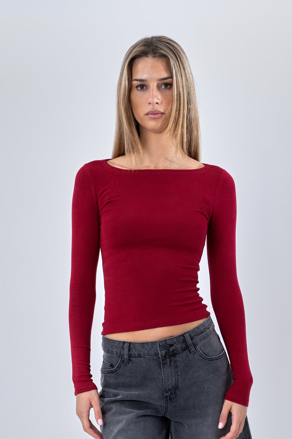 Cassandra Blouse - Burgundy