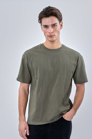 Heavy Boxfit Tee - Olive