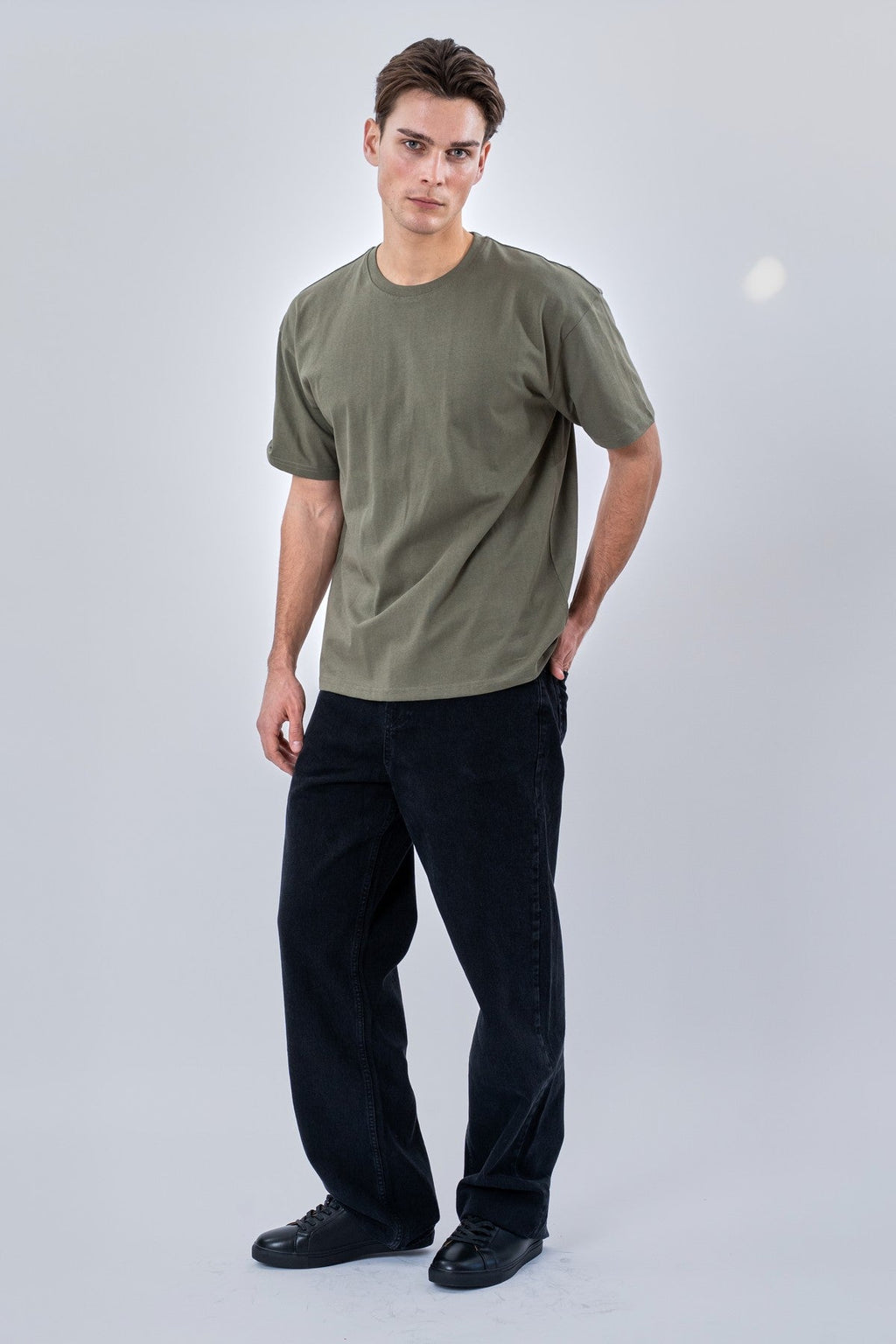 Heavy Boxfit Tee - Olive