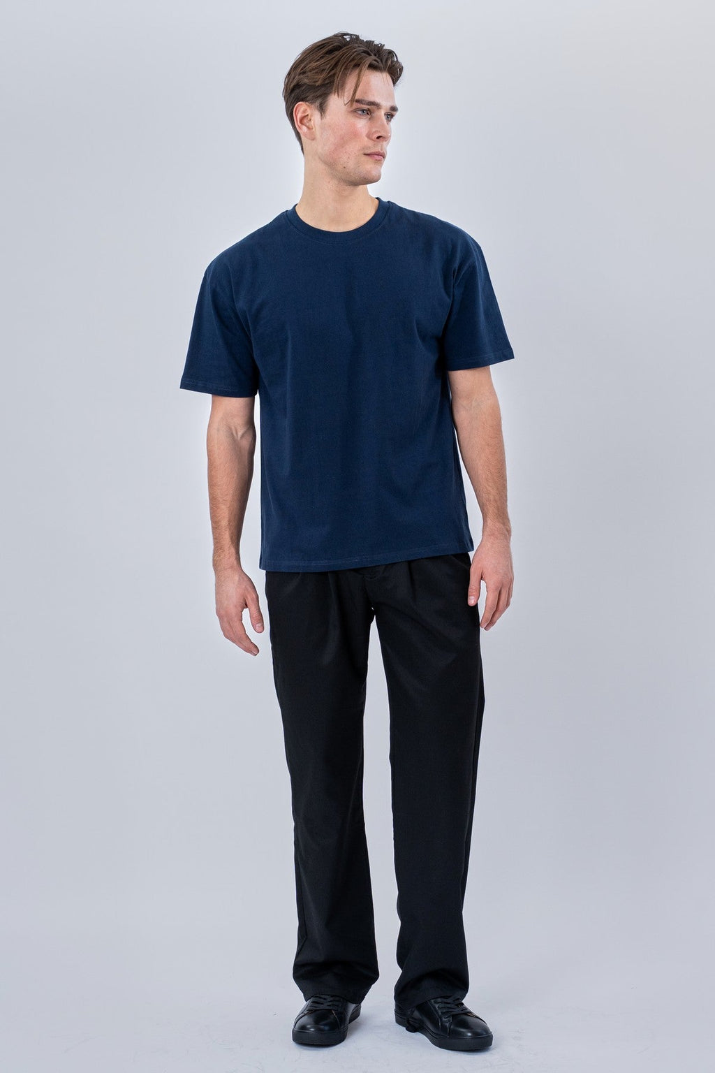 Heavy Boxfit Tee - Navy
