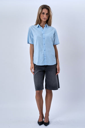 Posteljina kratkih rukava - svijetloplava