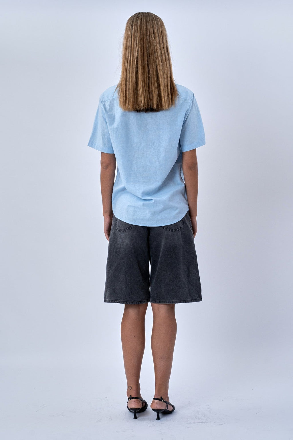 Posteljina kratkih rukava - svijetloplava