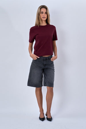 Priateľka Tee - burgundská červená