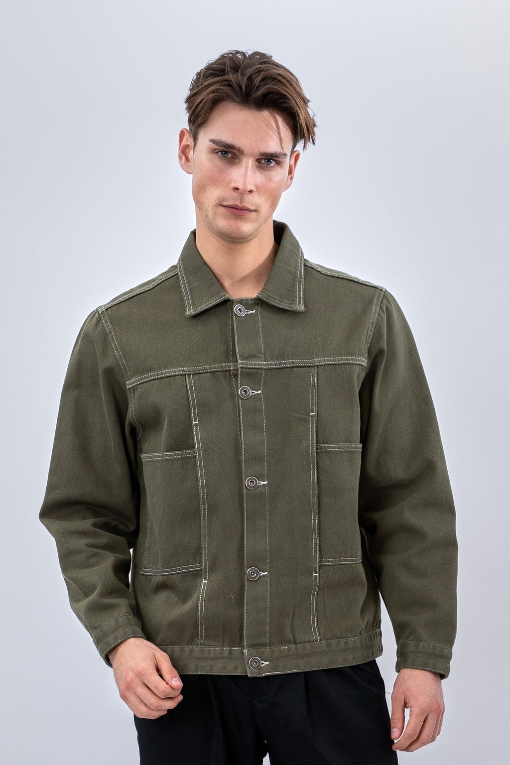 Denim Jacket - Khaki