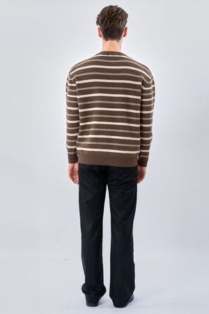 Striped Sweater - Khaki
