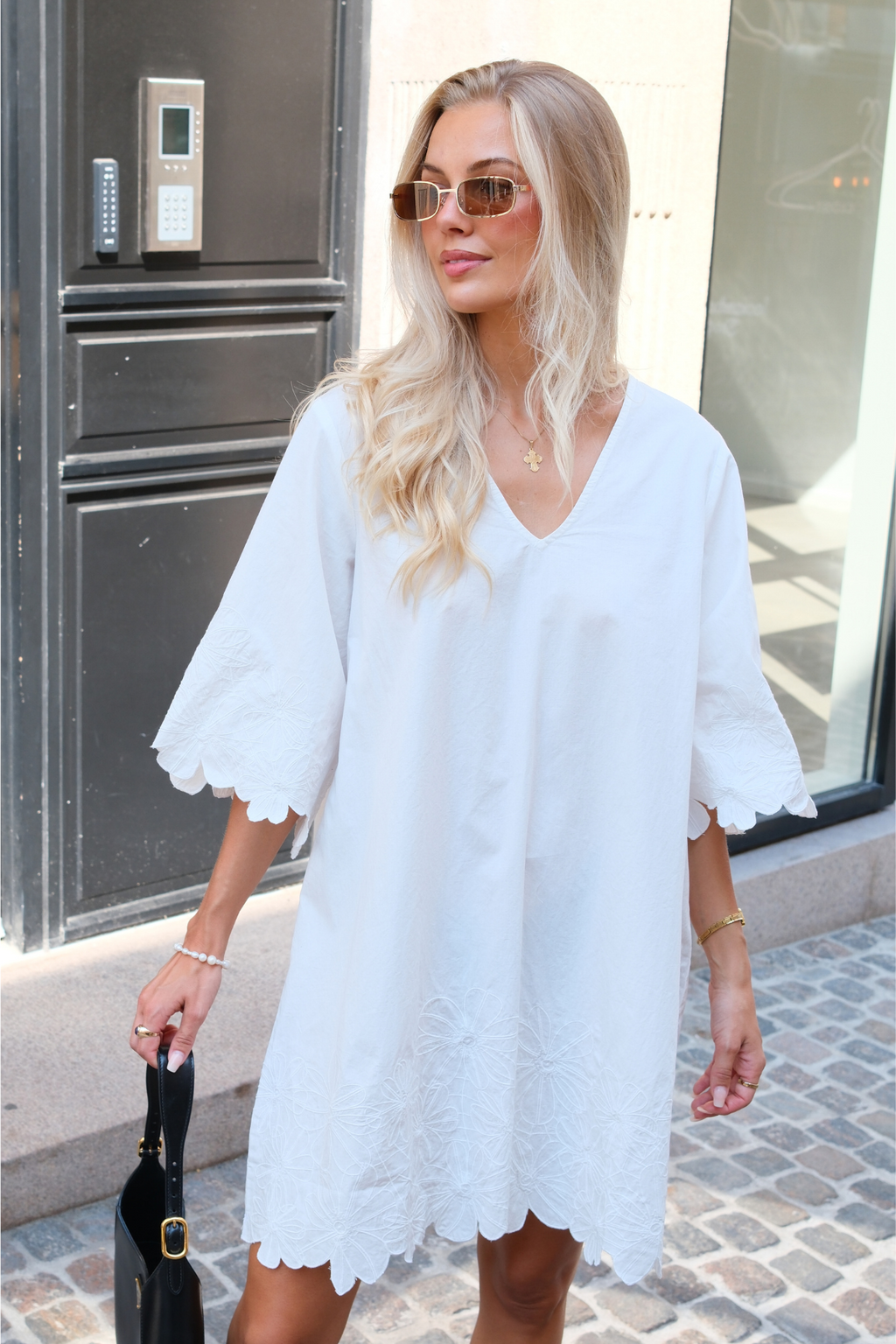 Kamma Short Dress - Cloud Dancer