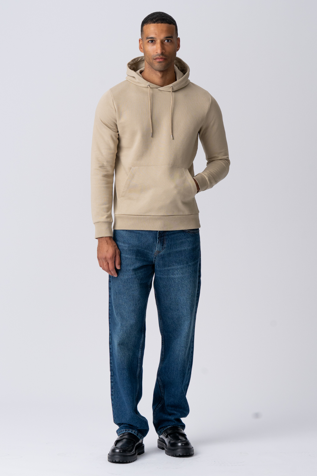 Basic Hoodie Sweat - beige dorcha