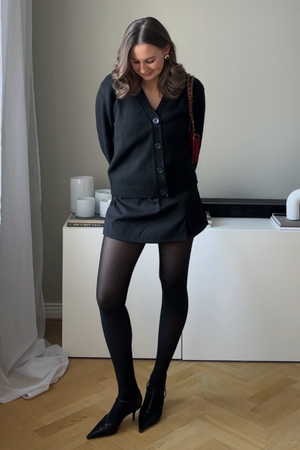 Knitted Cardigan - Black