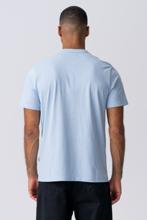 T-shirt With Pocket - Light Blue