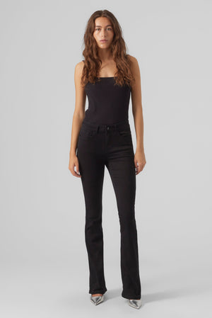 Peachy MR Flared Pants - Black