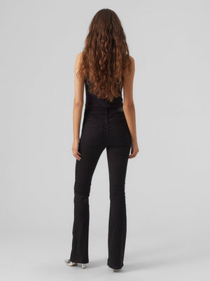 Peachy MR Flared Pants - Black