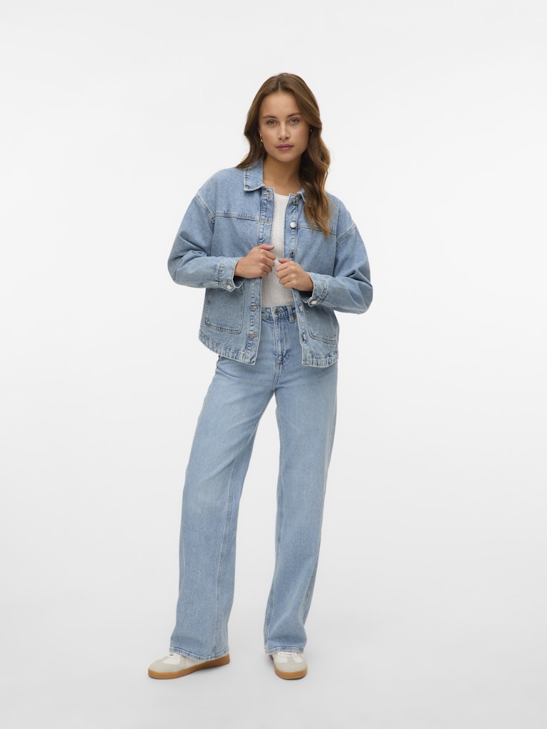 Jamie Denim Shacket - svijetloplavi traper