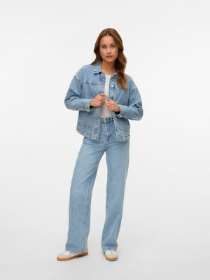 Jamie Denim Shacket - svijetloplavi traper