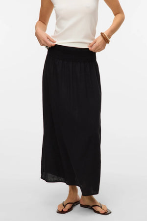 Linn Smock Ancle sukňa - čierna