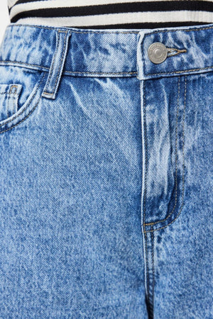 Sky Denim Jorts - Medium Blue Denim