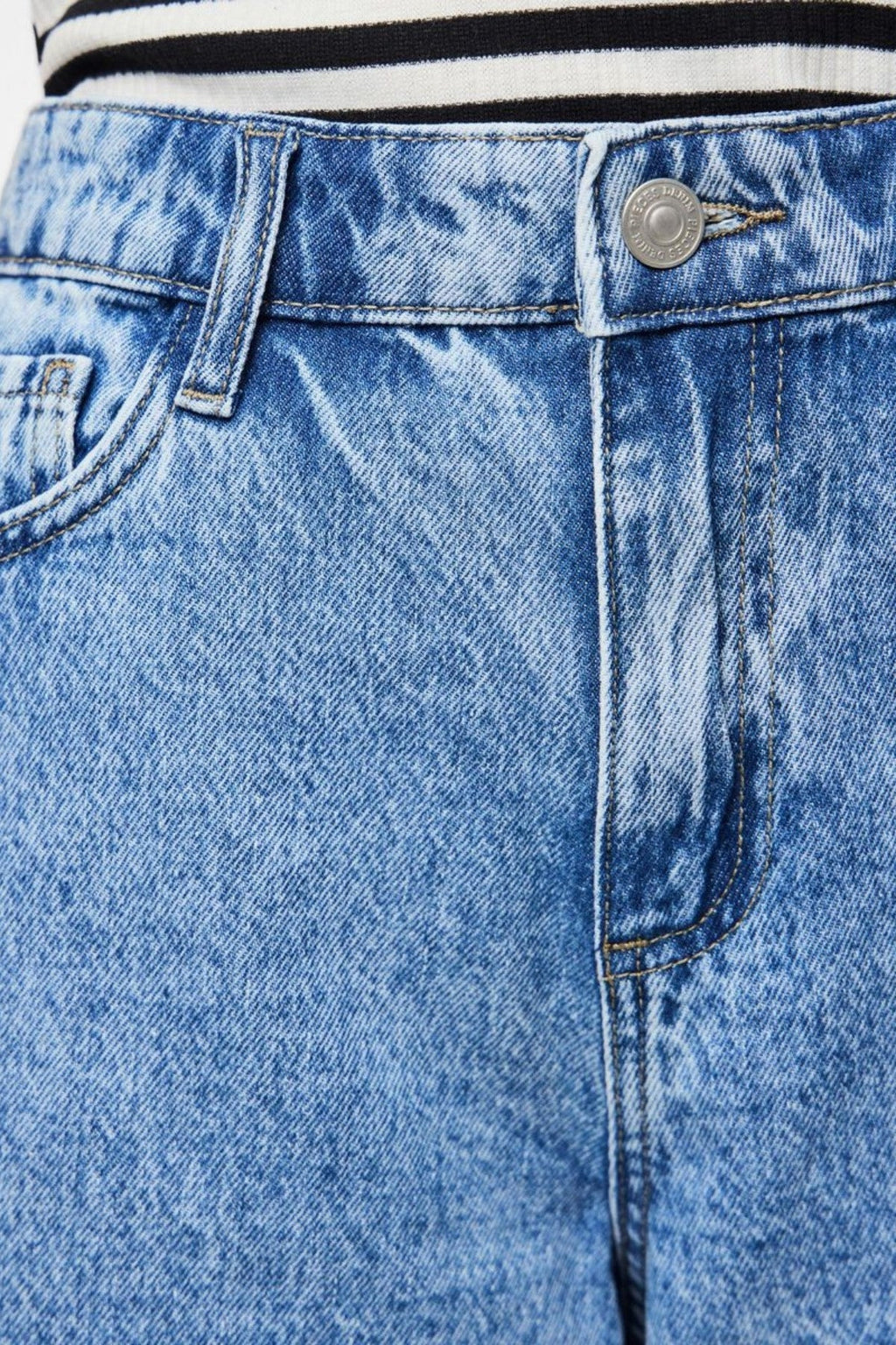 Sky Denim Jorts - Medium Blue Denim